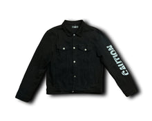 Load image into Gallery viewer, SHARK BLACK DENIM JACKET
