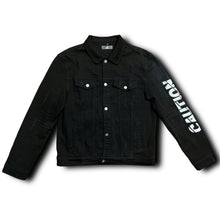 Load image into Gallery viewer, SHARK BLACK DENIM JACKET
